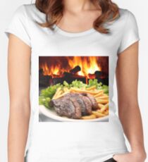 Barbecue Women's Fitted Scoop T-Shirt
