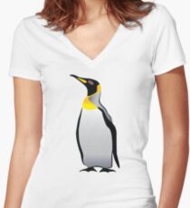 Emperor Penguin Women's Fitted V-Neck T-Shirt