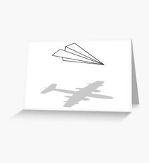 Paper Airplane Greeting Card