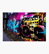 Boombox Graffiti Photographic Print