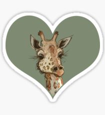 Lovely Lashes Giraffe Sticker