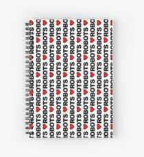 Love Robots Spiral Notebook