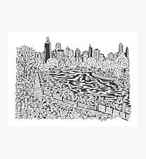 View from Lincoln Park Zoo Maze Photographic Print