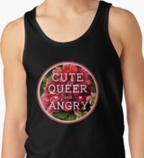 Cute, Queer and Angry Men's Tank Top