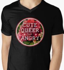Cute, Queer and Angry Men's V-Neck T-Shirt