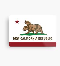 New California Republic Flag Original Metal Print