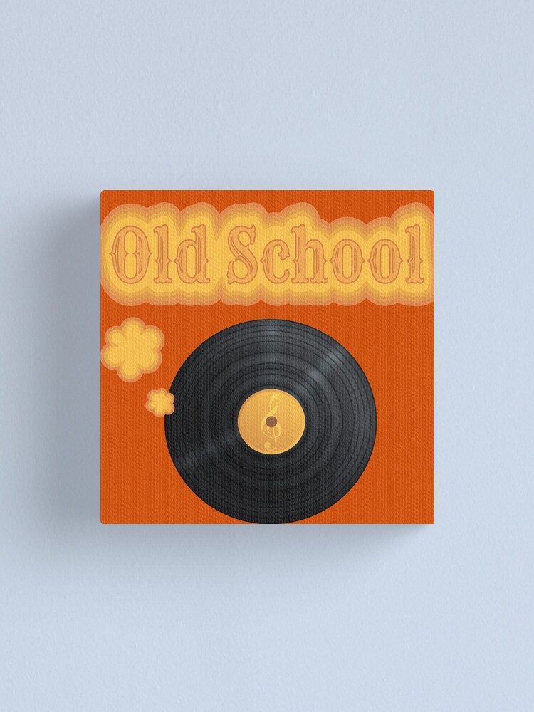 "Old School Vinyl Record Album" Canvas Print by Figuros Redbubble
