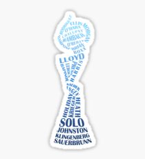 USA Women Soccer World Champions 2015 dark Sticker