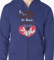It would be a privilege to have my heart broken by you Zipped Hoodie