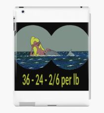 Joe & Petunia Mermaid - Vital Statistics joke iPad Case/Skin