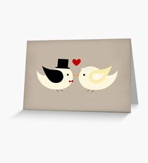 Married Canary Birds Greeting Card