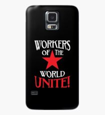 Workers of the World Unite - Red Star & Slogan Case/Skin for Samsung Galaxy
