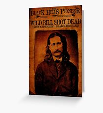 Wild Bill Hickok Deadwood Design Greeting Card