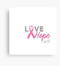 Breast Cancer Awareness Canvas Print