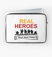 ARMED FORCES: REAL HEREOS DON'T WEAR CAPES Laptop Sleeve