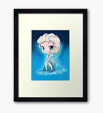 elza chibi Framed Print
