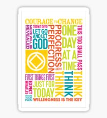 Recovery Greeting Cards Sticker