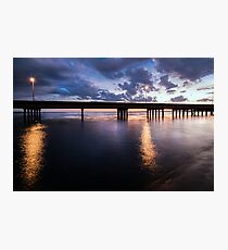 Gilchrist Bridge after sunset Photographic Print