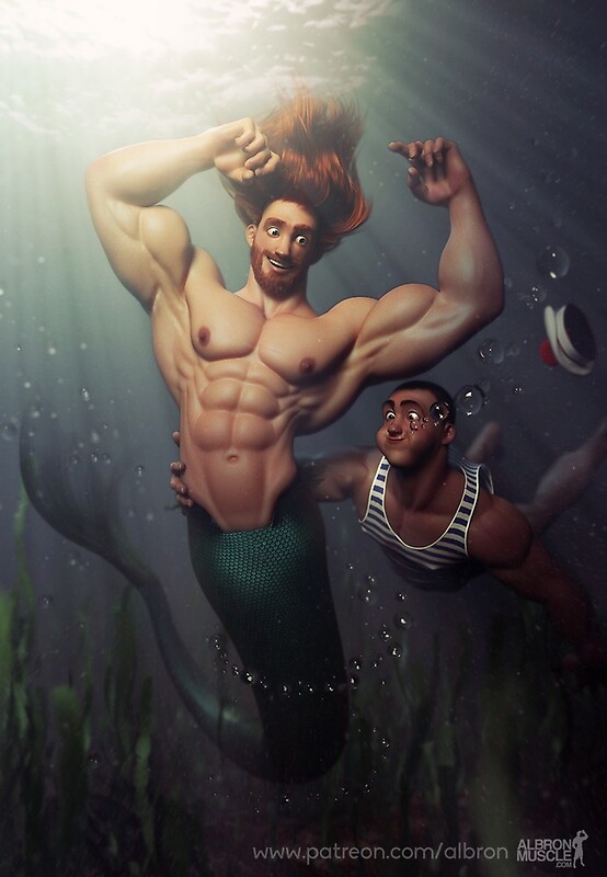 The Big Merman by Albron | Redbubble