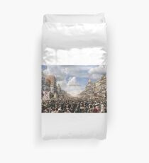 The Rex pageant, Mardi Gras Day, New Orleans, 1907 Colorized Duvet Cover
