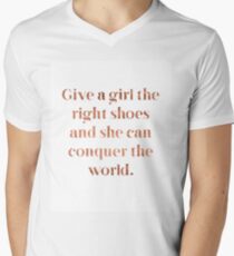 Rose gold shoe love Men's V-Neck T-Shirt