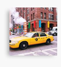 Taxi Smoke Canvas Print