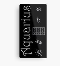 Lienzo metálico Aquarius/Saturn Talisman