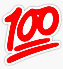 100 Points Emoji Stickers | Redbubble