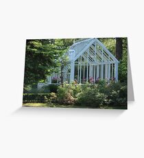 Garden greenhouse Greeting Card