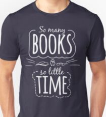 Camiseta ajustada Muchos libros, poco tiempo
