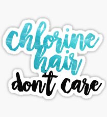 chlorine hair Sticker