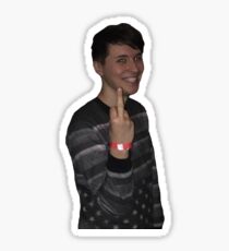 danisnotonfire middle finger Sticker