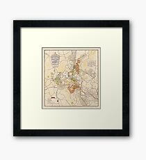 Map of Canberra 1927 Framed Print