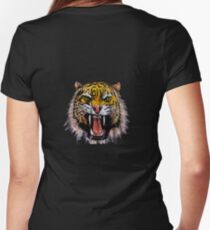 Tekken - Heihachi Tiger Women's Fitted V-Neck T-Shirt