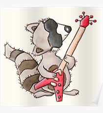 Rocky raccoon Poster