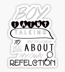 Reflection Typography Sticker