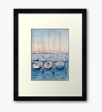 Ferguson Pier yachts Framed Print