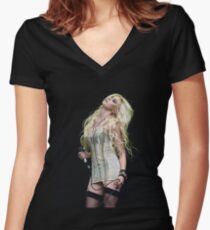 Taylor Momsen-the pretty reckless Women's Fitted V-Neck T-Shirt