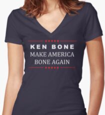 Official Ken Bone Design 2016 Women's Fitted V-Neck T-Shirt