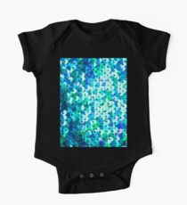 Schöne Pailletten Textur Baby Body Kurzarm