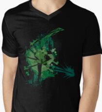 Splatter Swordsman Men's V-Neck T-Shirt