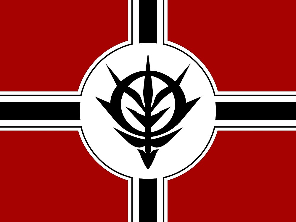 "Zeon Gundam Flag" by DrizztCoage Redbubble