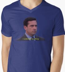 I Understand Nothing - Michael Scott Men's V-Neck T-Shirt