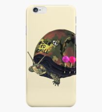 "Born to Chill" Full Metal Snail Turtle iPhone 6 Case