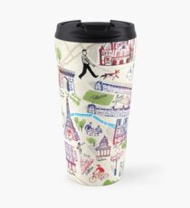 Paris illustrated Map Travel Mug