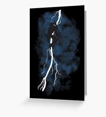 The Dark Raiden Rising Greeting Card