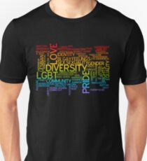 LGBT words cloud Unisex T-Shirt