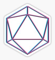 TRIPPY ICOSAHEDRON Sticker