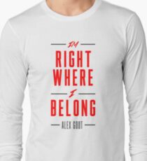 Alex Goot- Right Where I Belong Long Sleeve T-Shirt