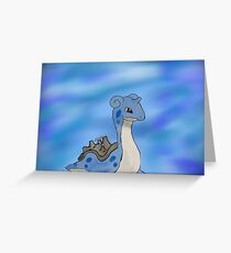 Lapras Pokemon Greeting Card